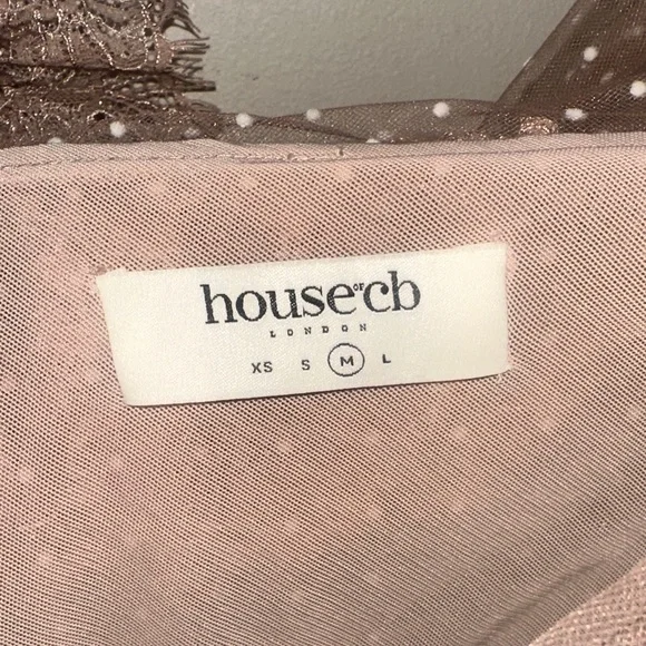 House of CB - Sorell Tulle Asymmetric Minidress - Picture 2 of 9